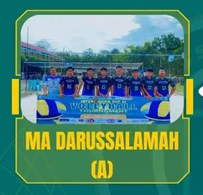 Siswa MA Darussalamah Mengikuti Pertandingan Bola Voli Informatika CUP III